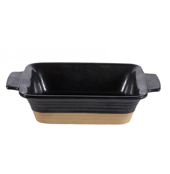 Igneous Black Rectangular Dish